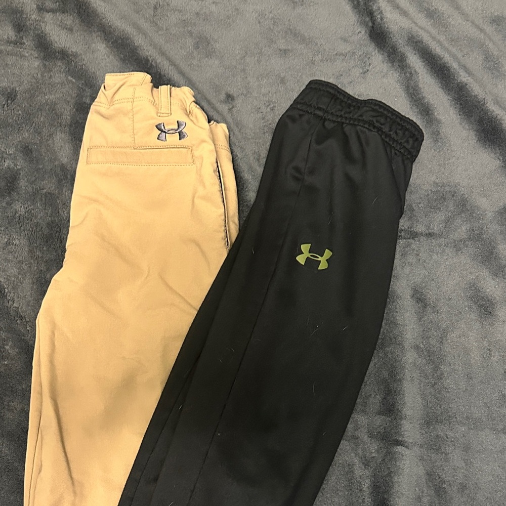 Under Armour Kids' Black and Tan Casual Bottoms bundle